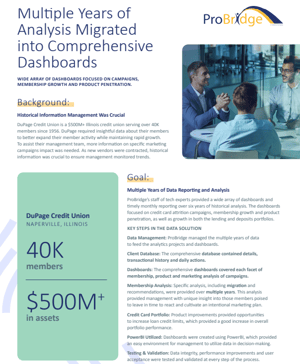 DuPage Credit Union  - Case Study - ProBridge